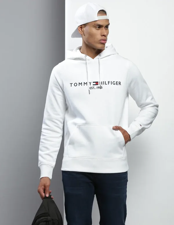 Premium Tommy Hilfiger Hoodie White - Image 4