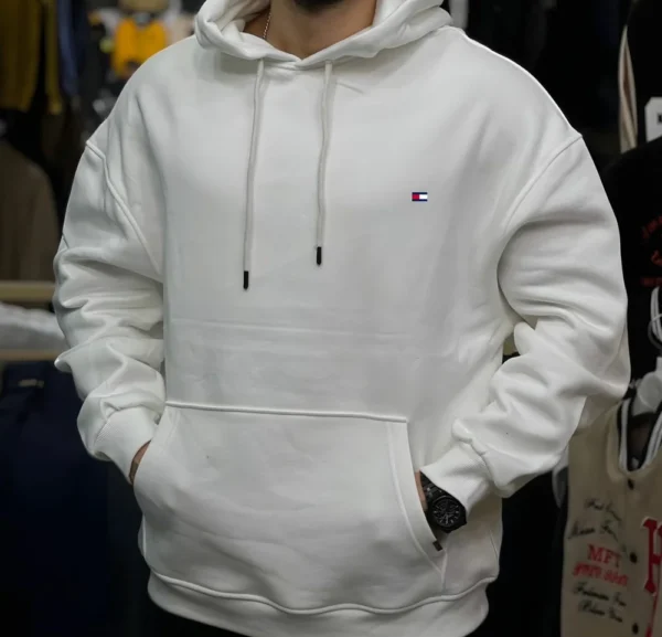 Premium Tommy Solid Hoodie - Image 2