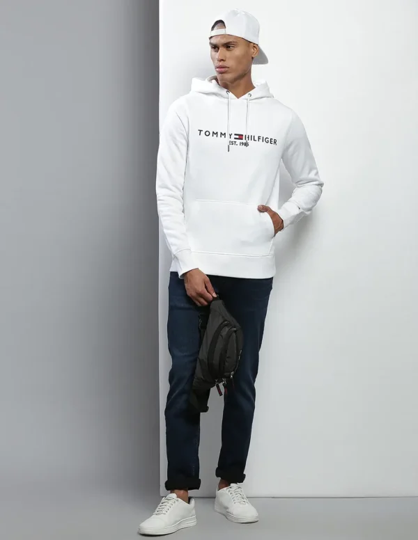 Premium Tommy Hilfiger Hoodie White - Image 3