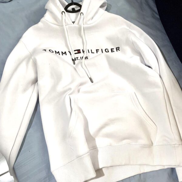 Premium Tommy Hilfiger Hoodie White - Image 6