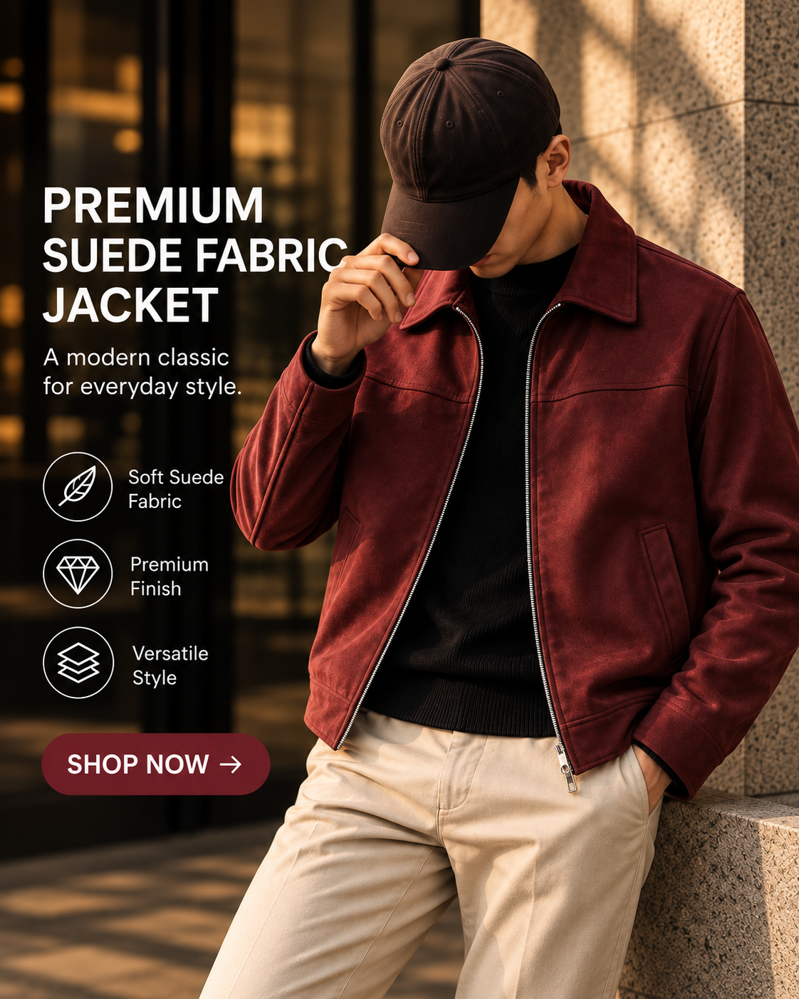 Premium Suede Jacket – 90s-Inspired Classic
